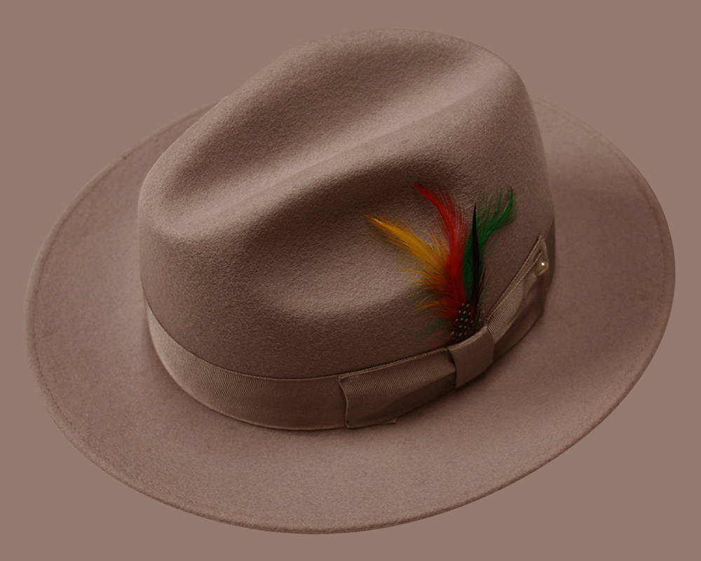 UNTOUCHABLE HAT-FEDORA-TAUPE